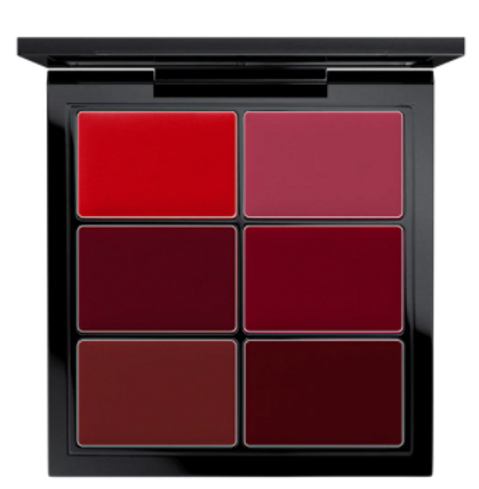 Six Colour Lip Pallet Red
