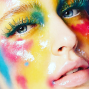 Coloured Lashes Beauty Makeup