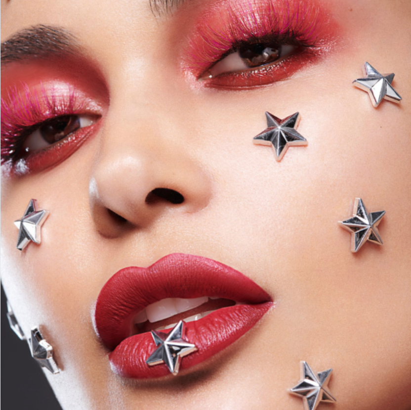 Beauty Makeup Coloured False Lashes