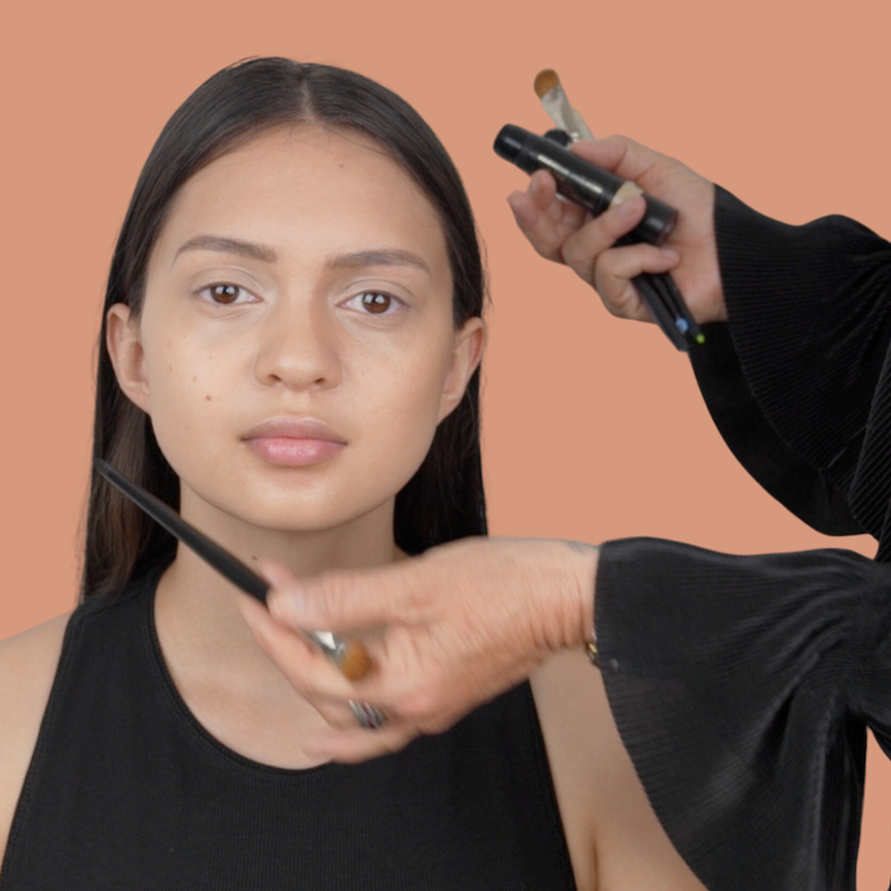 Carmelle Applying Makeup Class