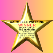 Professional makeup course Australia covering fashion editorial film television theatre wigs hair styling and bridal training with Carmelle Watkins